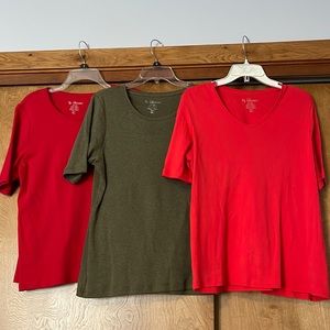 Bundle Lot of 3 off the rack Chico’s tshirts